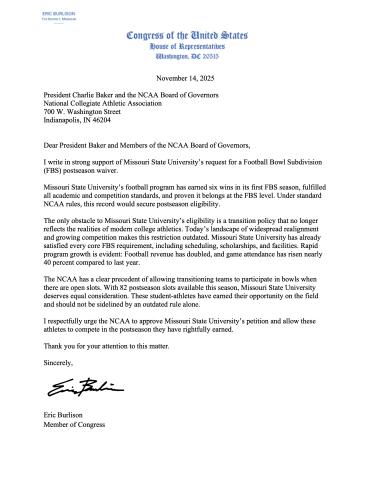 NCAA Postseason Waiver